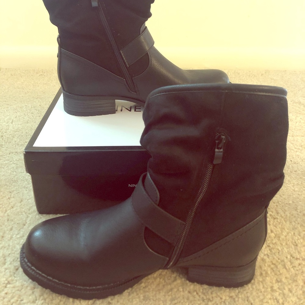 Faux Fur Lined Ankle Boots